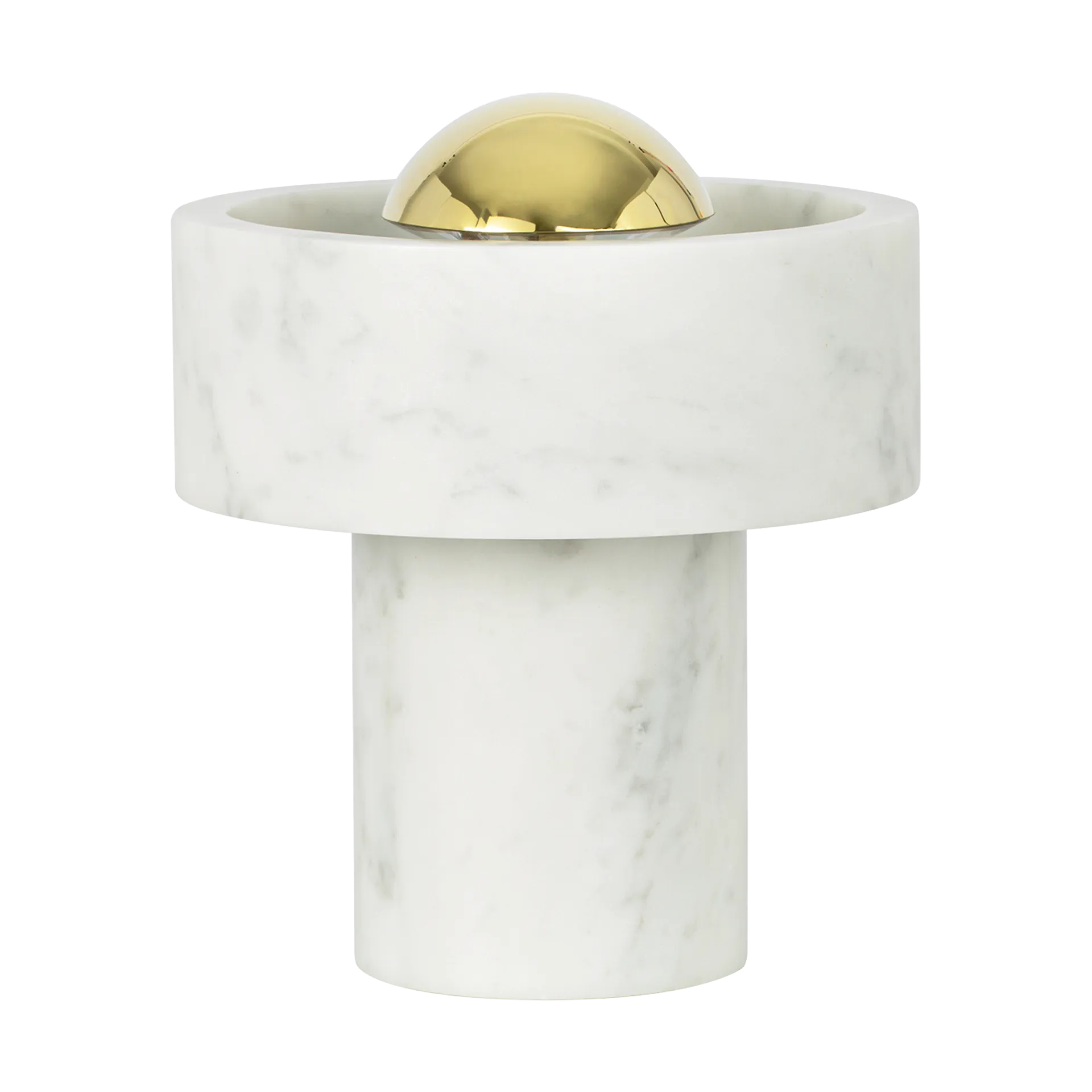Stone Portable LED tafellamp 28 cm, Marble-gold Tom Dixon