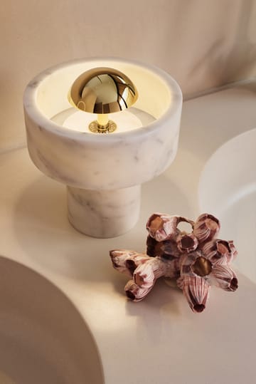 Stone Portable LED tafellamp 28 cm - Marble-gold - Tom Dixon