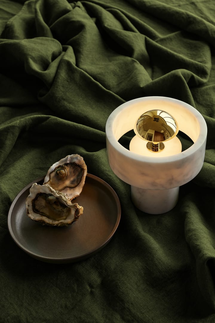 Stone Portable LED tafellamp 28 cm, Marble-gold Tom Dixon
