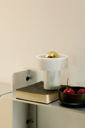 Stone Portable LED tafellamp 28 cm - Marble-gold - Tom Dixon