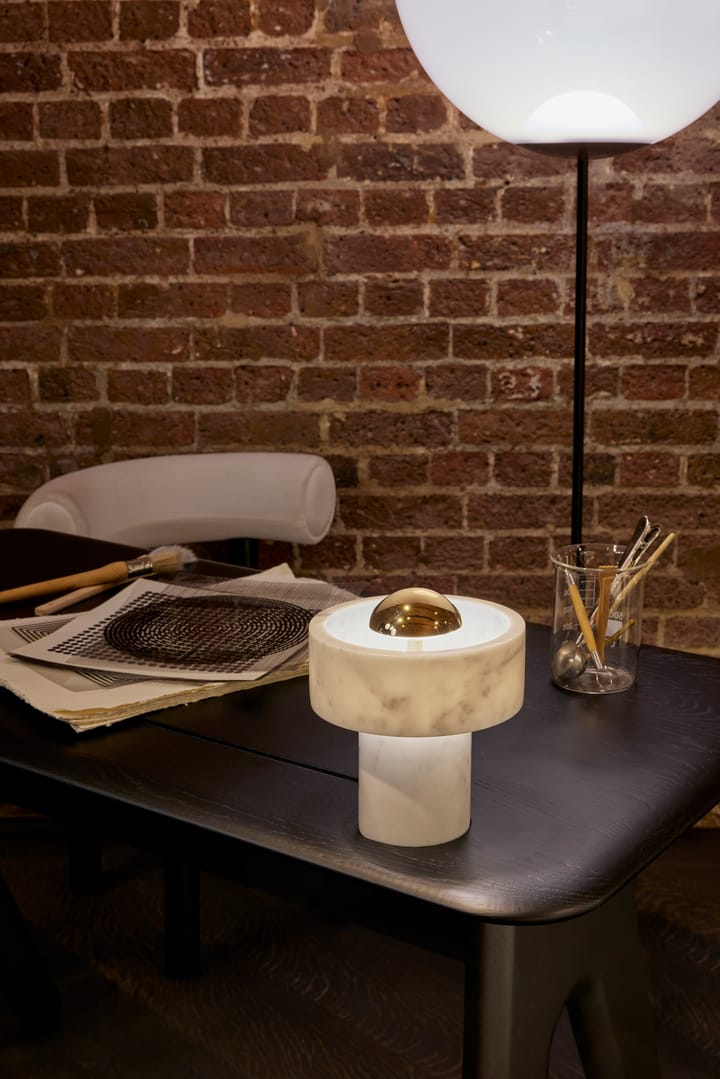 Stone Portable LED tafellamp 28 cm, Marble-gold Tom Dixon