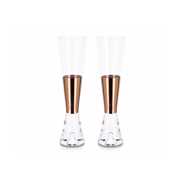 Tank champagneglas 2-pack - Koperkleurig - Tom Dixon