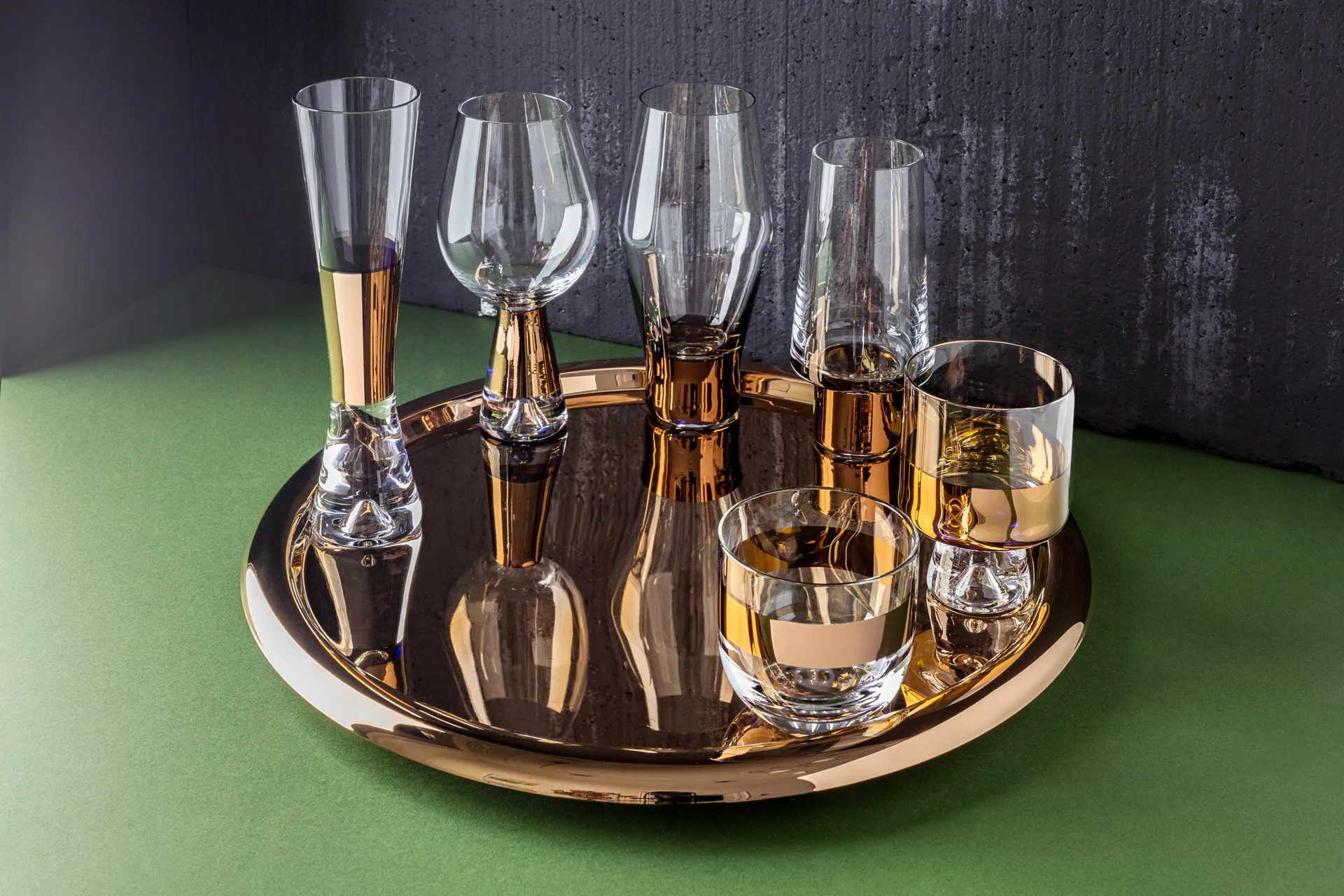 Tank champagneglas 2-pack, Koperkleurig Tom Dixon