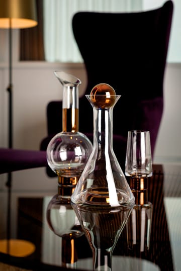 Tank High Ball drinkglas 38 cl 2-pack - Clear-copper - Tom Dixon