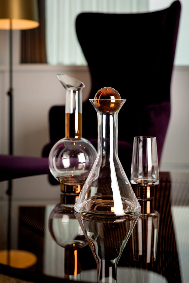Tank High Ball drinkglas 38 cl 2-pack, Clear-copper Tom Dixon
