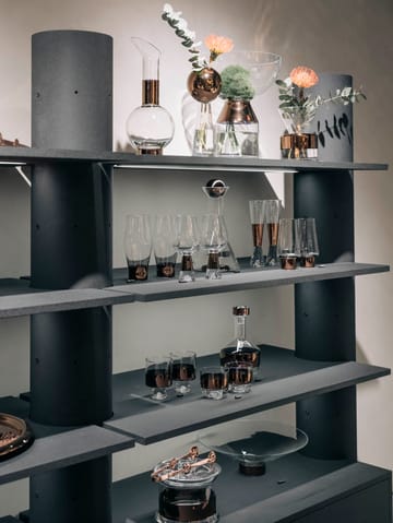Tank High Ball drinkglas 38 cl 2-pack - Clear-copper - Tom Dixon