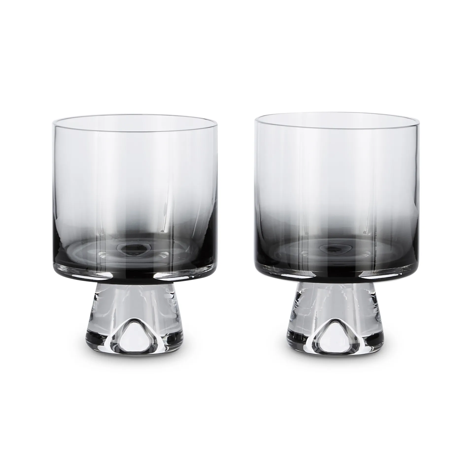 Tank lage drinkglazen 2-pack, Zwart Tom Dixon