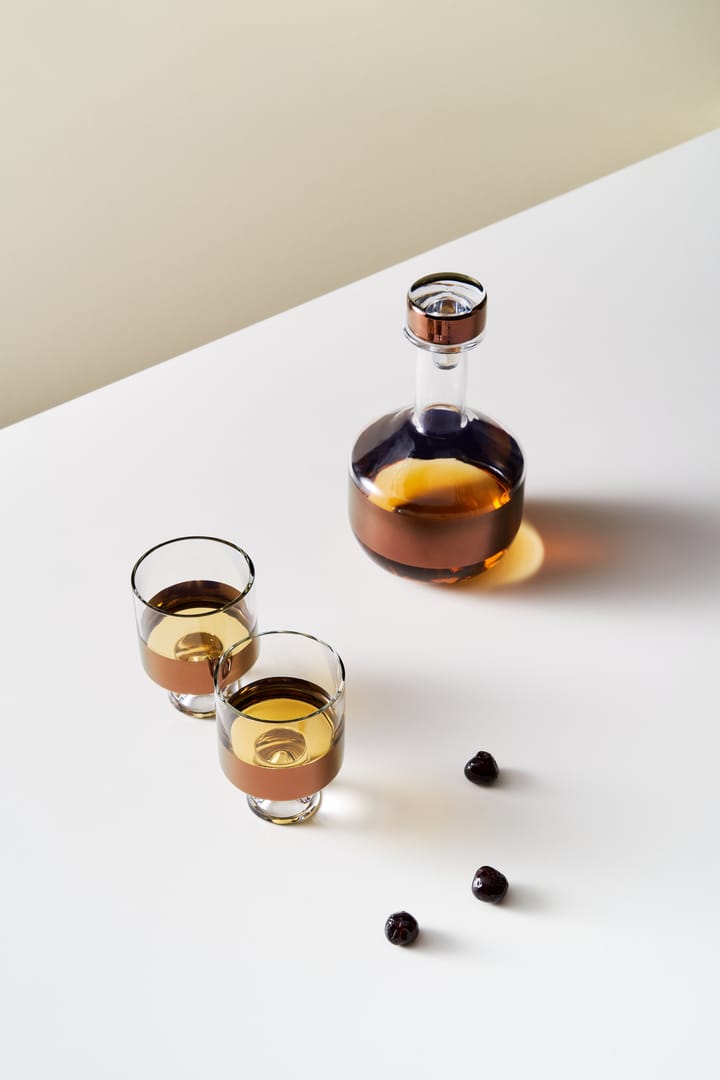 Tank Low Ball drinkglas 24 cl 2-pack, Clear-copper Tom Dixon