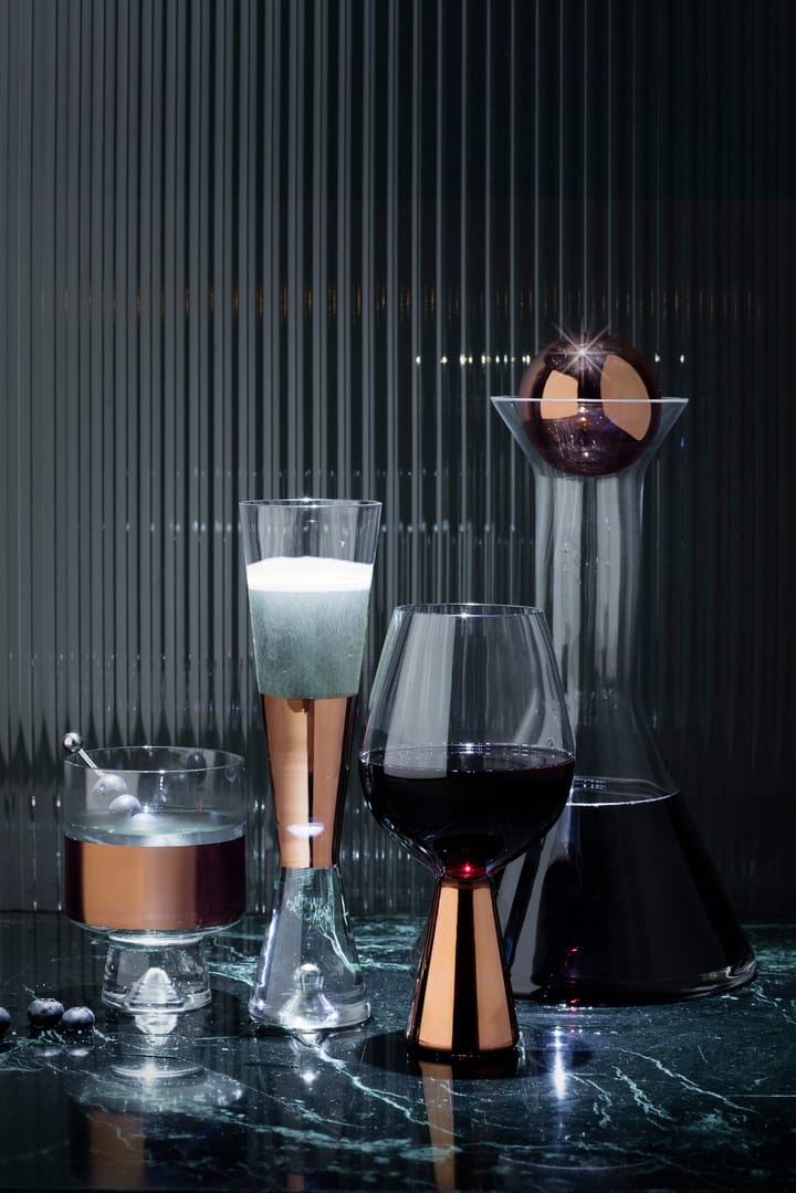 Tank Low Ball drinkglas 24 cl 2-pack, Clear-copper Tom Dixon