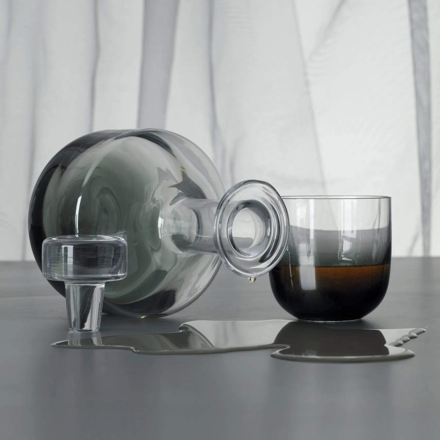 Tank whiskyglazen 2-pack, Zwart Tom Dixon