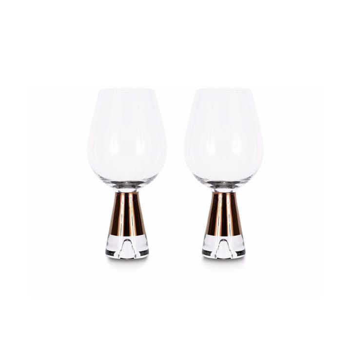 Tank wijnglazen 2-pack - Koperkleurig - Tom Dixon