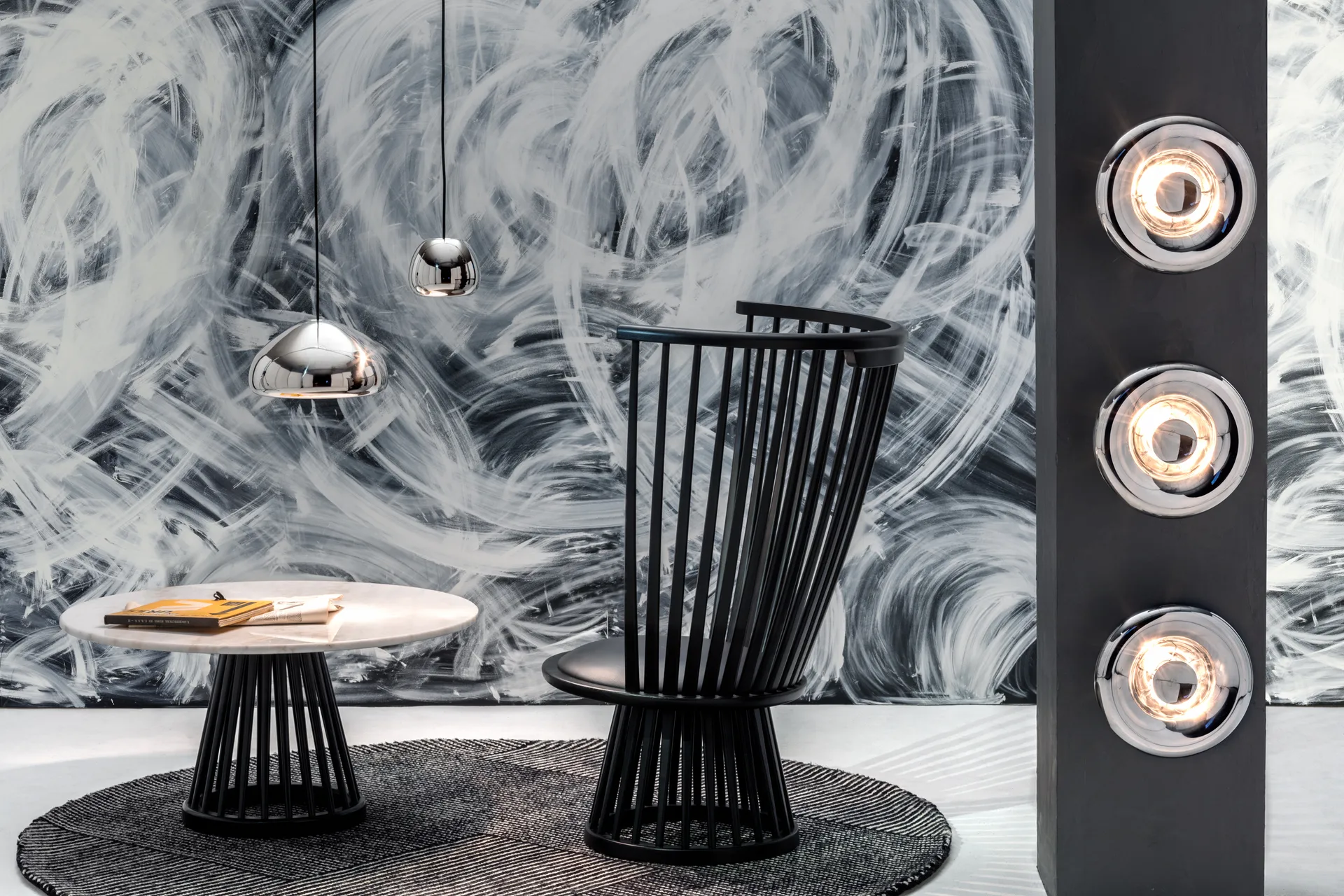 Void Surface wandlamp LED Ø30 cm, Roestvrij staal Tom Dixon