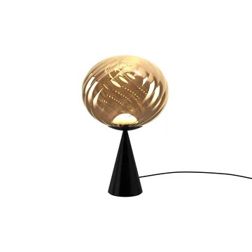 Whirl cone fat tafellamp - Goud-zwart - Tom Dixon