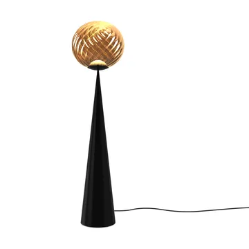 Whirl cone fat vloerlamp - Goud-zwart - Tom Dixon
