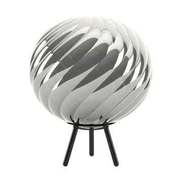 Whirl draagbare vloerlamp - Zilver-zwart - Tom Dixon