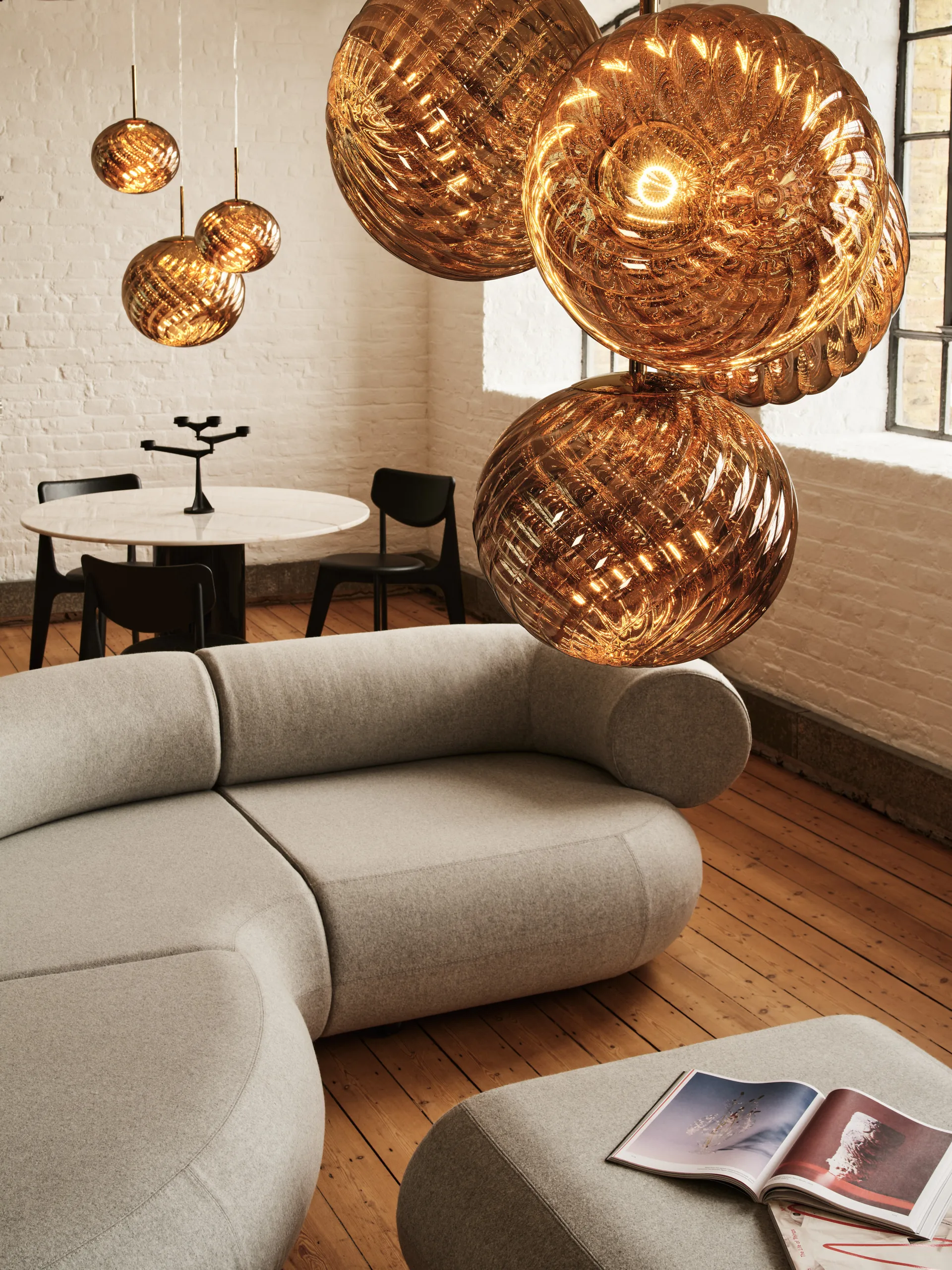 Whirl hanglamp Ø30 cm, Goud Tom Dixon
