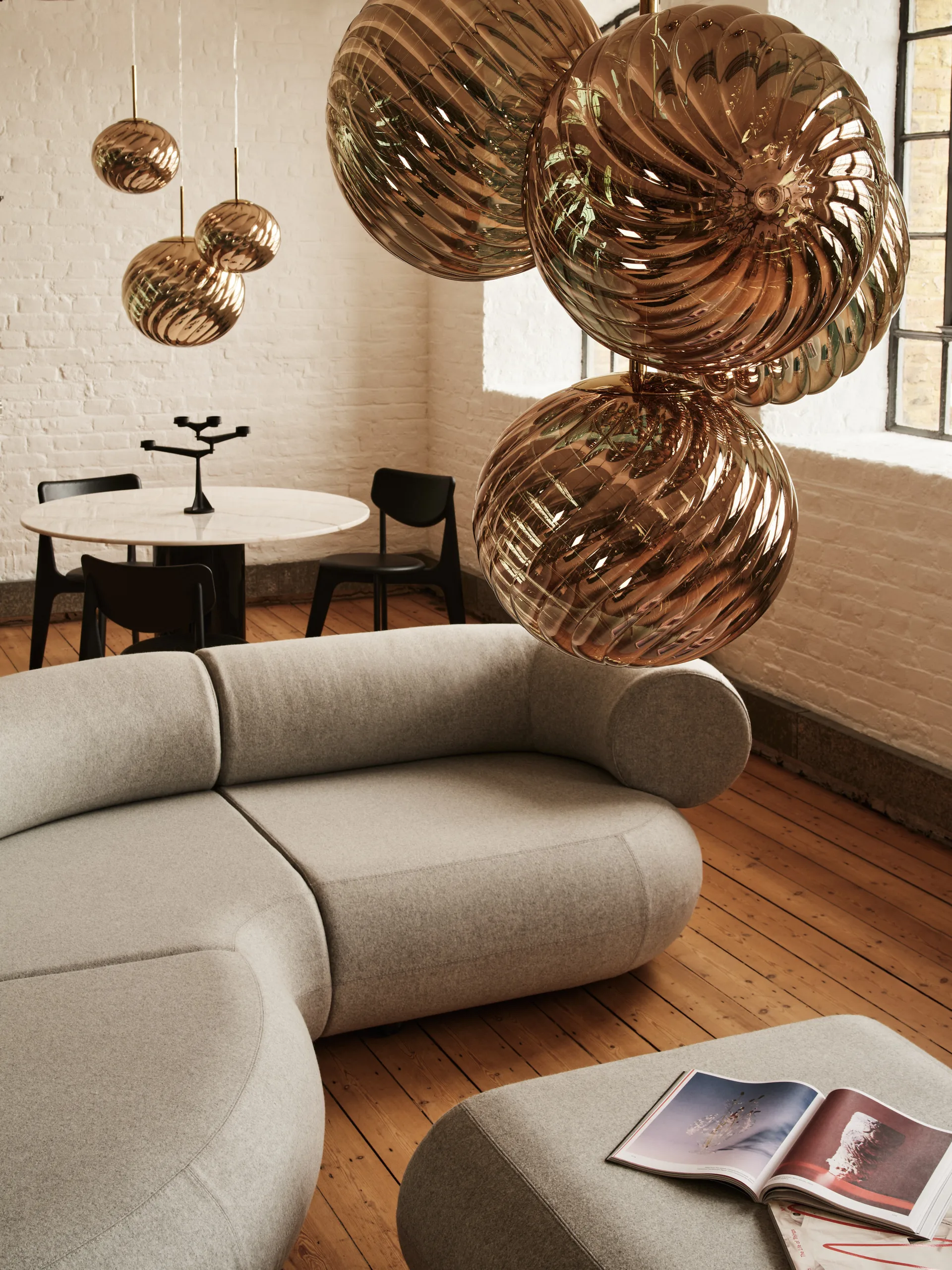 Whirl hanglamp Ø45 cm, Goud Tom Dixon