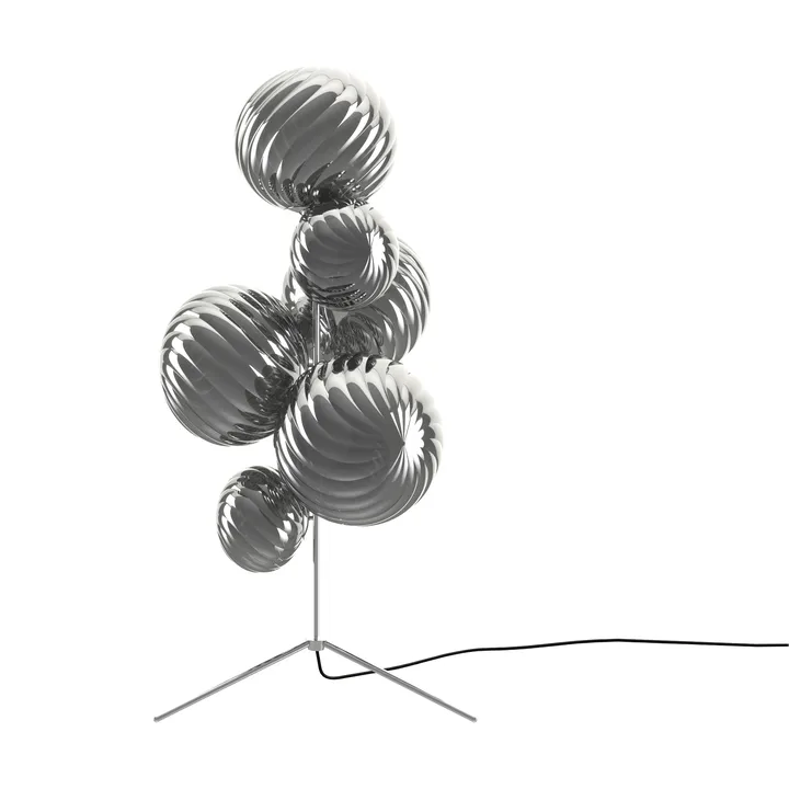 Whirl kroonluchter vloerlamp - Zilverkleurig - Tom Dixon