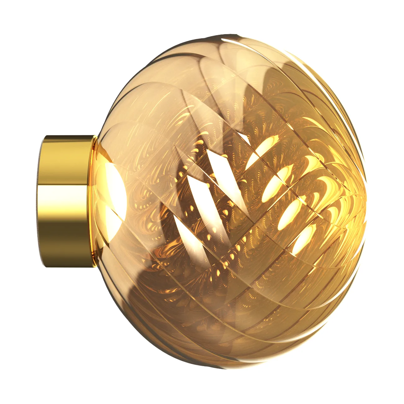 Whirl wandlamp Ø30 cm, Goud Tom Dixon