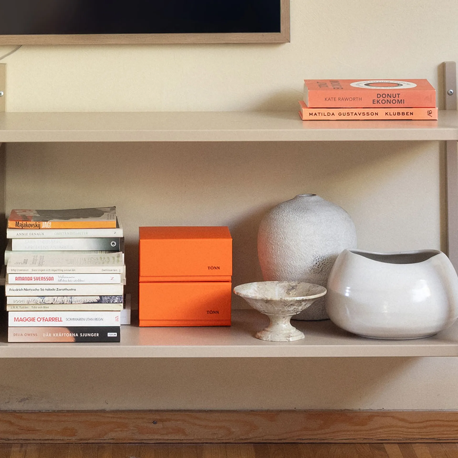 Pac box opbergbox, Deens rood, small 11x10,5x16 cm, 2-pack TÔNN furniture