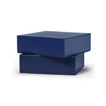 Pac box opbergbox - Middernachtblauw, large 32,5x10,5x30 cm, 2-pack - TÔNN furniture