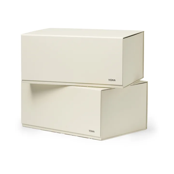 Pac box opbergbox - Off-white, medium 30x13,5x22 cm, 2-pack - TÔNN furniture