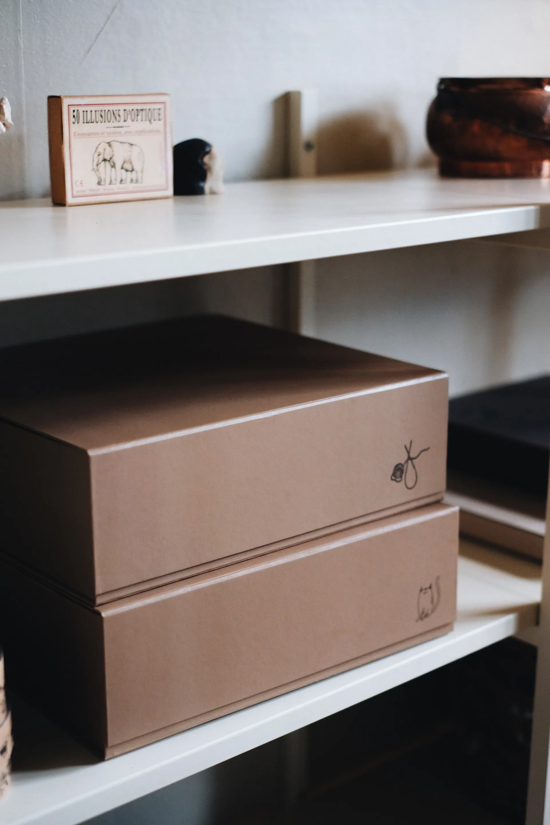 Pac box opbergbox, TÔNN x MAJASBOK mocca, 32,5x10,5x30 cm, 2-pack TÔNN furniture