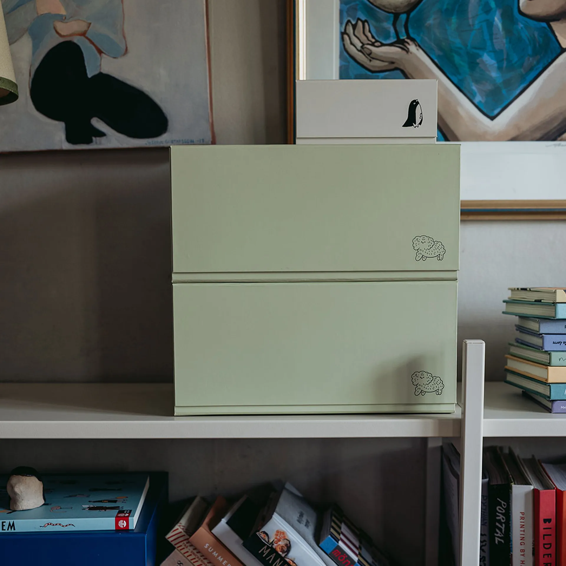 Pac box opbergbox, TÔNN x MAJASBOK vlierbloesemgroen, 2-pack TÔNN furniture