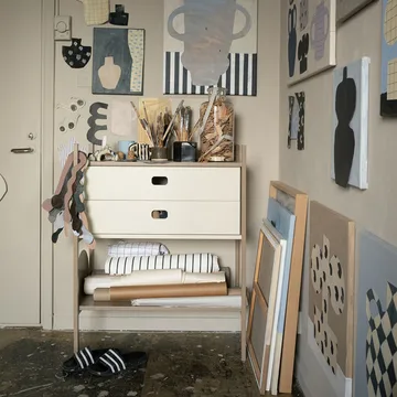 Portal kleine boekenkast, Camel, 80 cm - TÔNN furniture