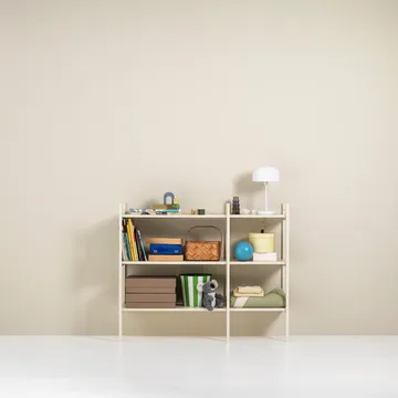 Portal kleine boekenkast, Off white, 123 cm - TÔNN furniture