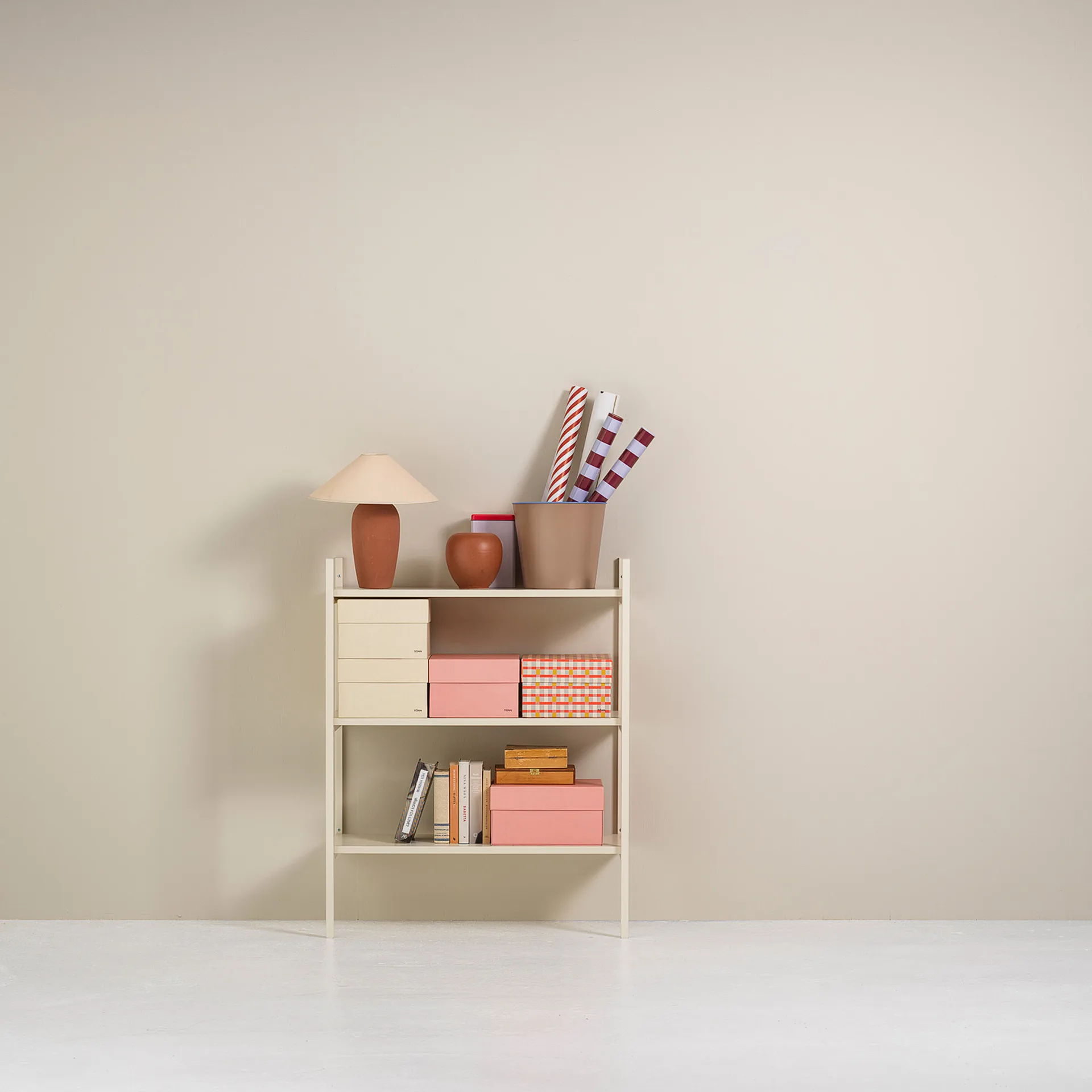 Portal kleine boekenkast, Off white, 80 cm,  TÔNN furniture