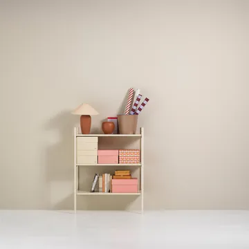 Portal kleine boekenkast, Off white, 80 cm - TÔNN furniture