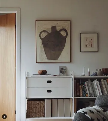 Portal kleine boekenkast, Wit, 201 cm - TÔNN furniture