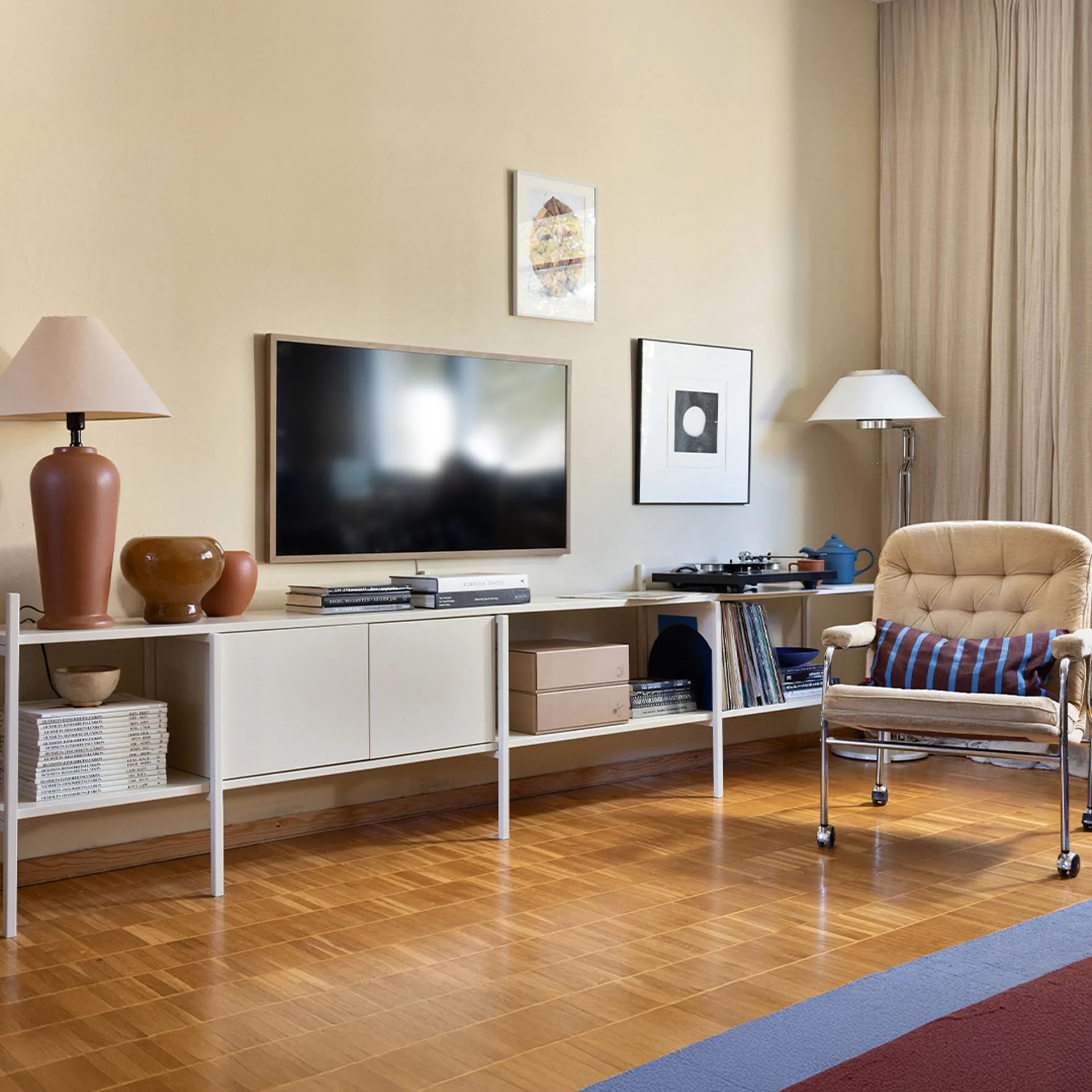 Portal TV-meubel, Off white, 244 cm,  TÔNN furniture