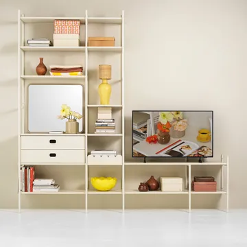 Portal TV-plank, Off white, 244 cm - TÔNN furniture