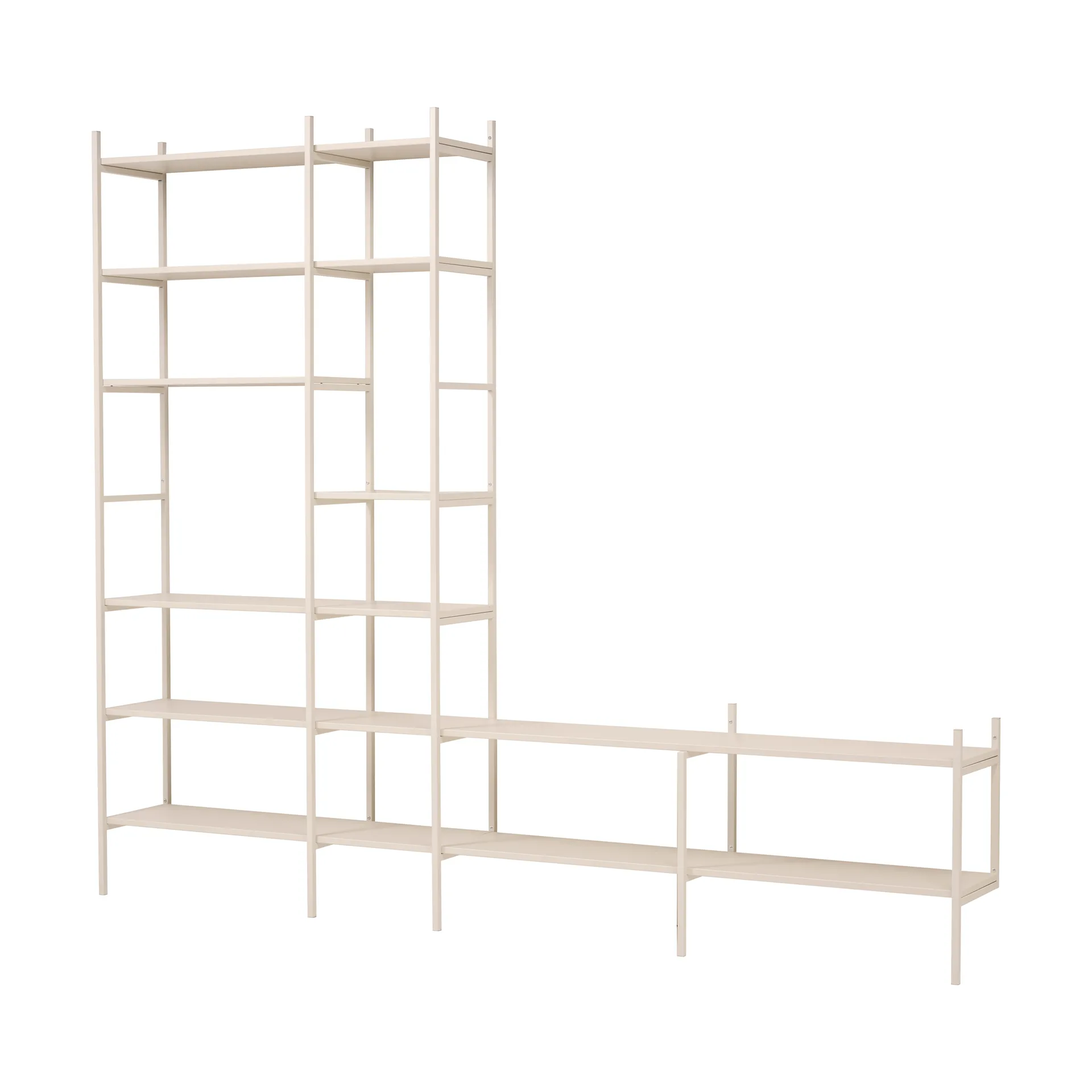 Portal TV-plank, Off white, 279 cm,  TÔNN furniture
