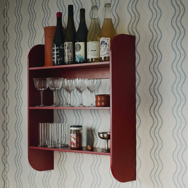 Strapats wandplank 62x73,6 cm, Burgundy TÔNN furniture