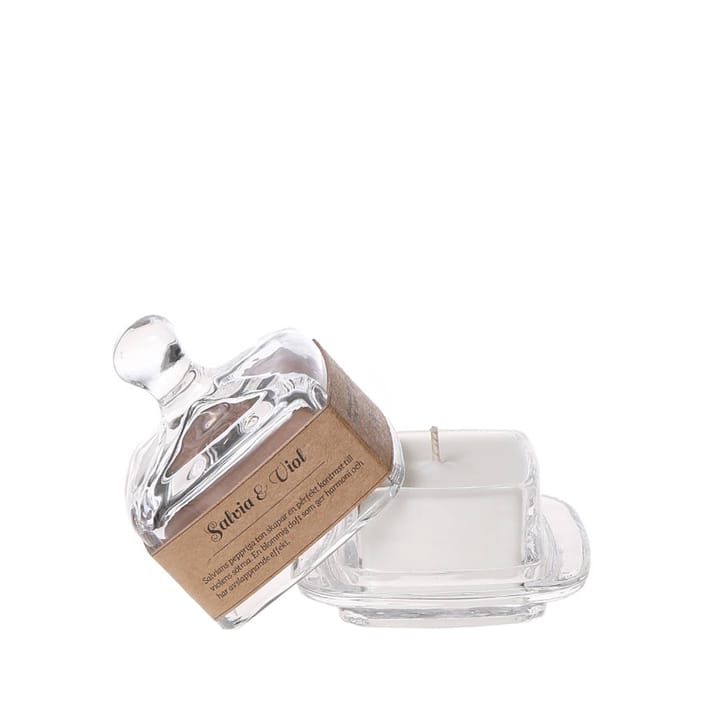 Kryddskafferiet geurkaars, salvia & viol (salie & viool) Torplyktan
