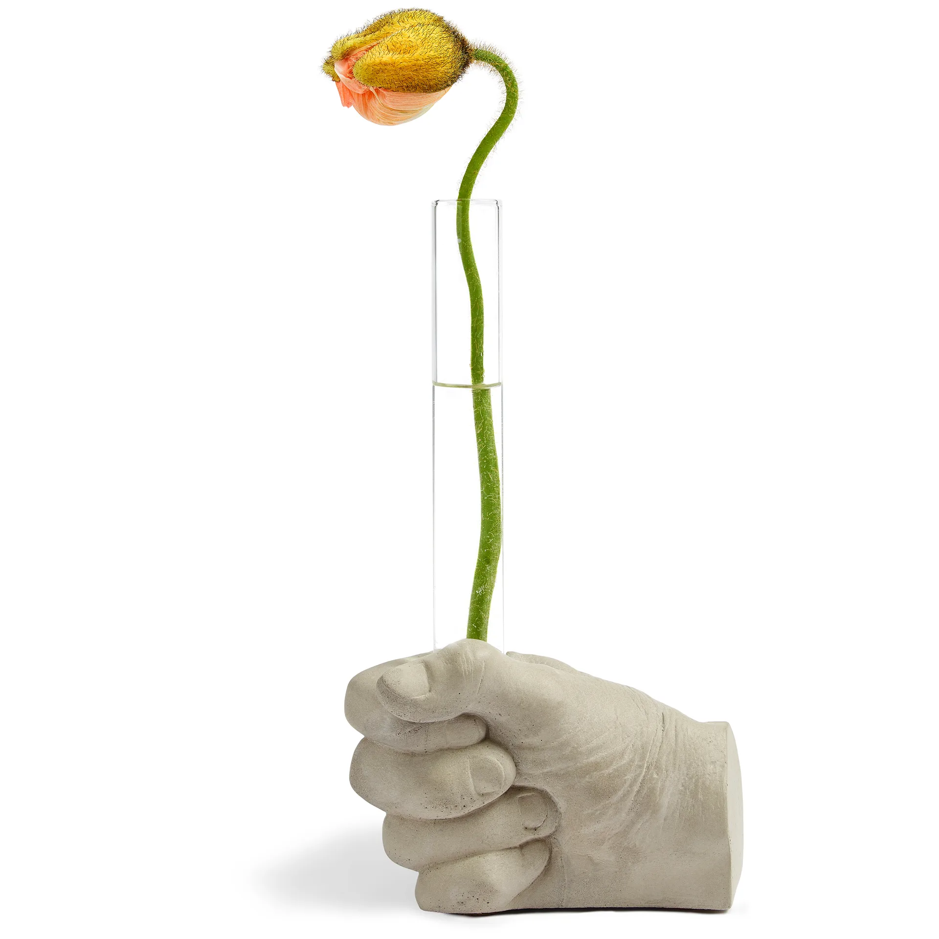 Vaas voor bij de Take Care betonnen kaarsenhouder 4-pack, Helder Tove Adman