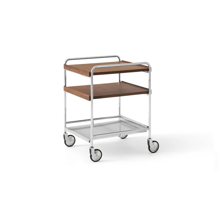 Alima NDS2 serveerwagen - Gelakt noten-chroom - &Tradition