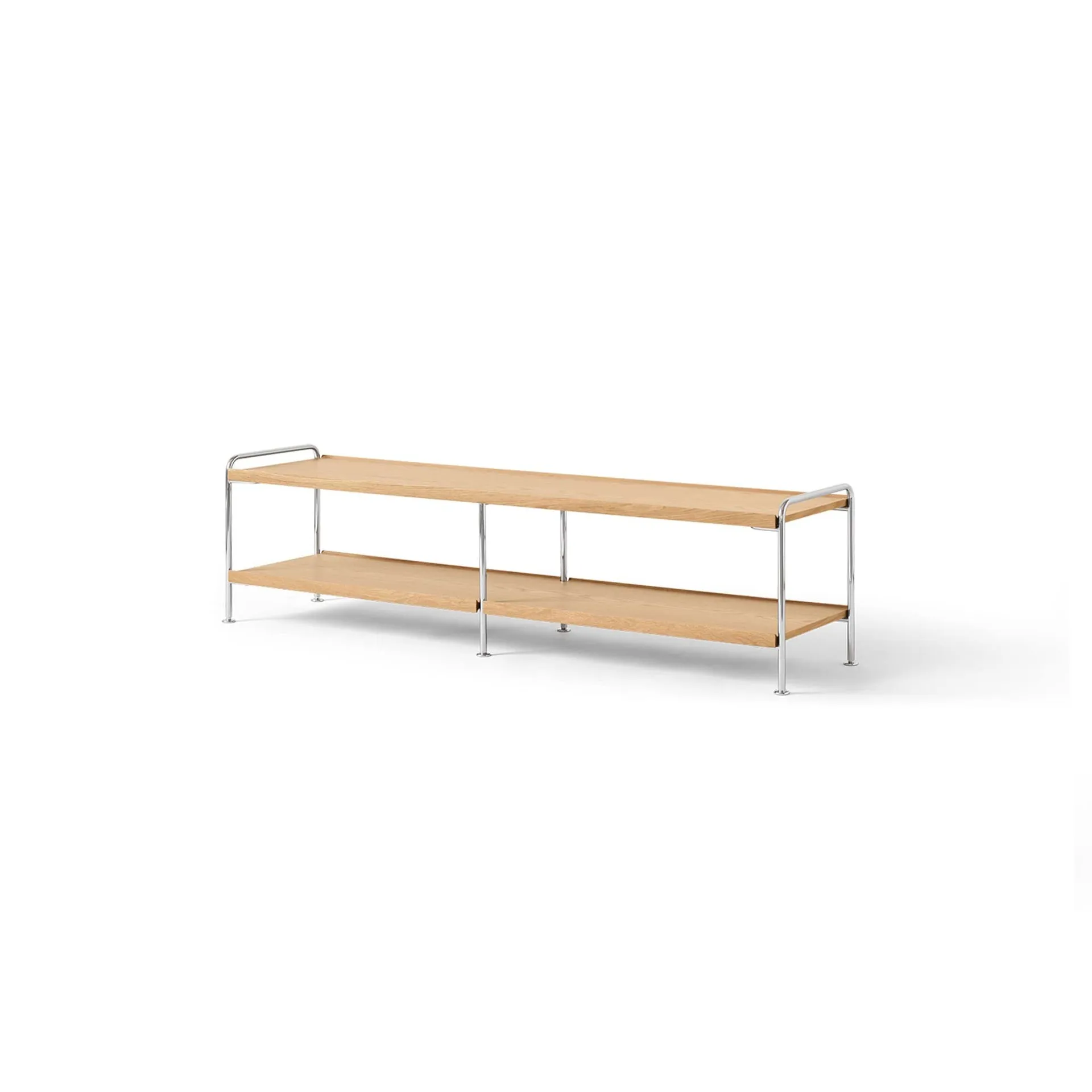 Alima NDS4 consoleplank, Gelakt eik-chroom, 162x42x38 cm &Tradition