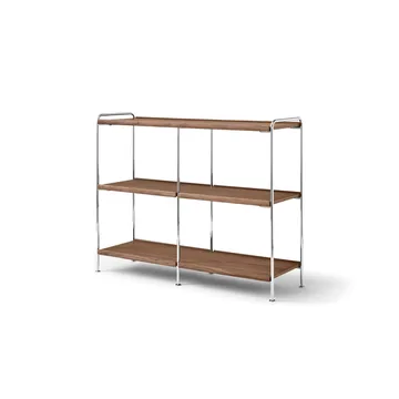 Alima NDS5 wandrek - Gelakt noten-chroom, 123x95x38 cm - &Tradition
