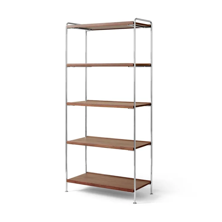 Alima NDS6 wandrek - Gelakt noten-chroom - &Tradition
