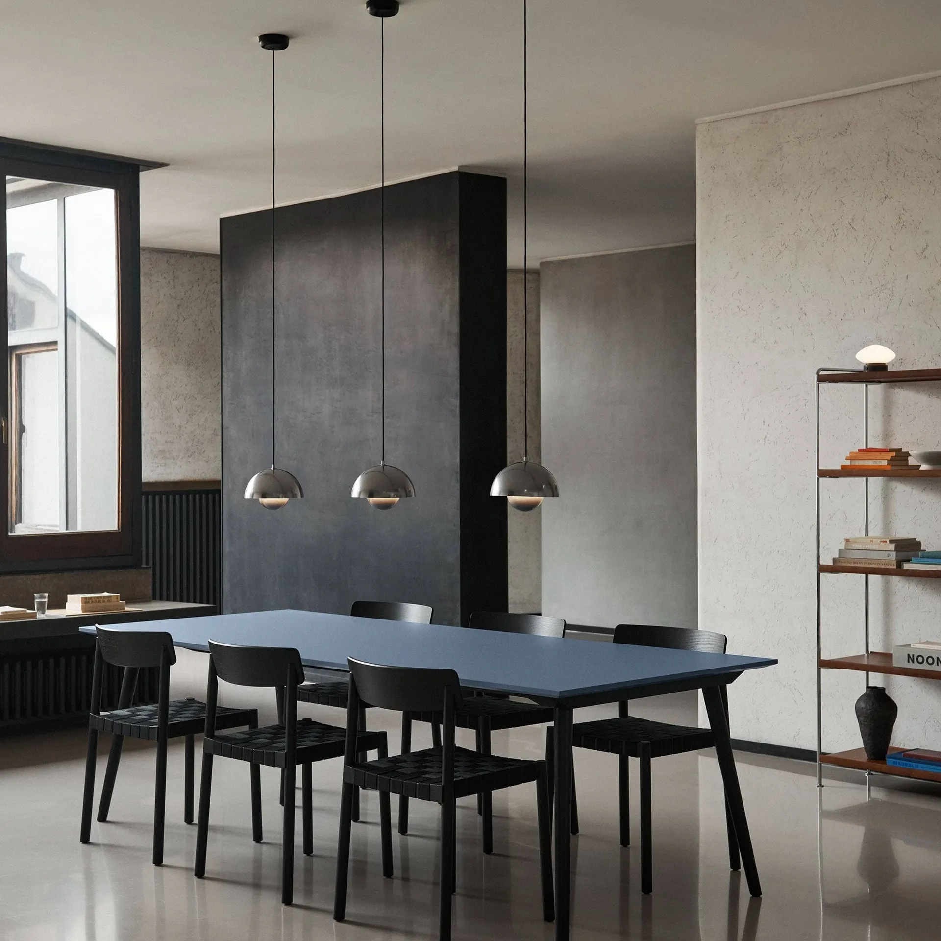 Alima NDS6 wandrek, Gelakt noten-chroom &Tradition