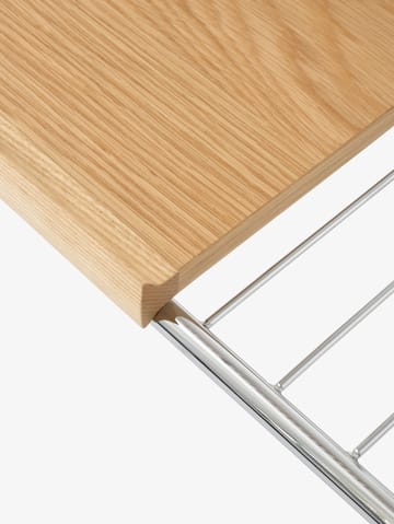 Alima opbergtrolley gelakt eikenhout - Chrome & lacquered oak - &Tradition