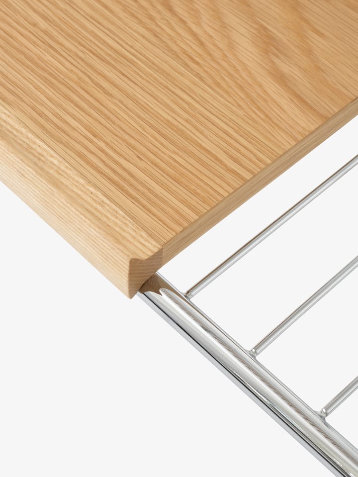 Alima opbergtrolley gelakt eikenhout, Chrome & lacquered oak &Tradition