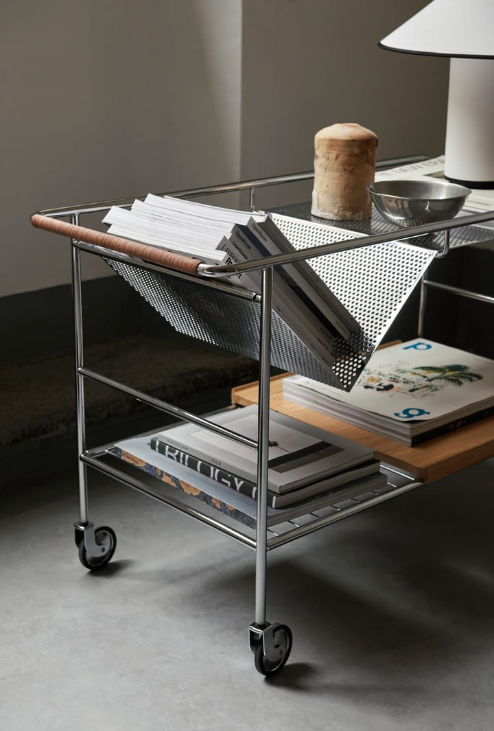 Alima opbergtrolley gelakt eikenhout, Chrome & lacquered oak &Tradition