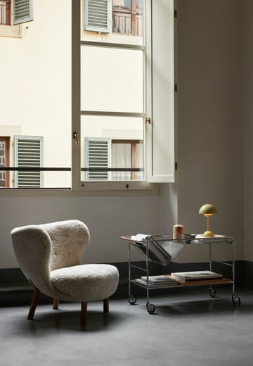 Alima opbergtrolley gelakt eikenhout - Chrome & lacquered oak - &Tradition