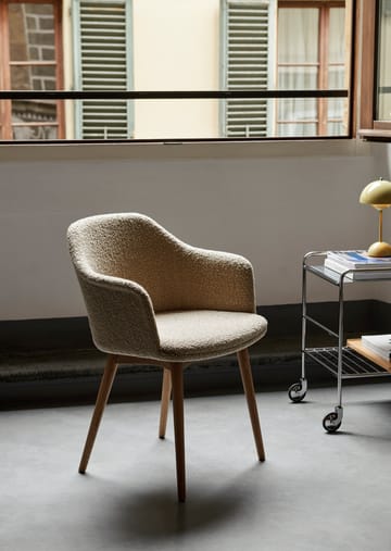 Alima opbergtrolley gelakt eikenhout - Chrome & lacquered oak - &Tradition