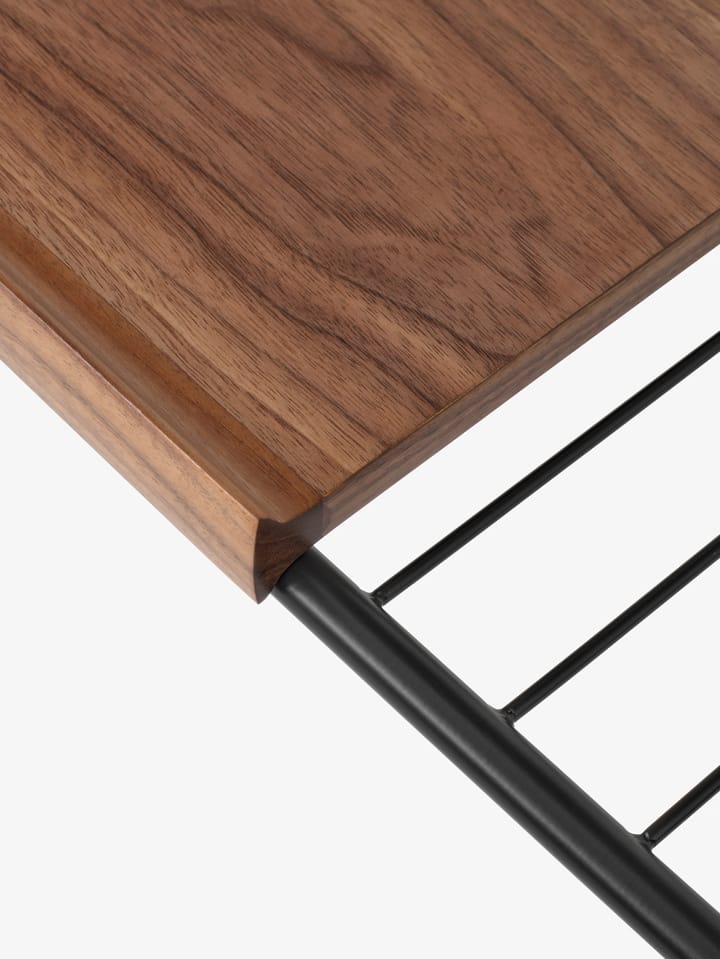 Alima opbergtrolley gelakt walnoot, Black & lacquered walnut &Tradition